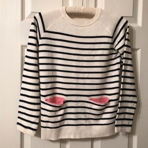 Child’s Size 8-10 Year H&M Cream Stripe Sweater